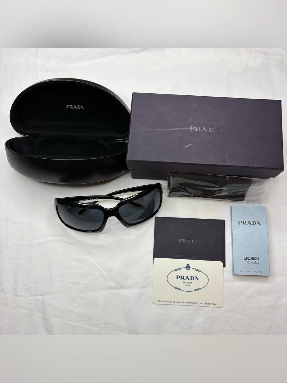 Y2K Vintage Prada Women’s Black Sunglasses